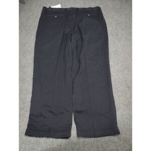 Cutter & Buck Pants Men's Size 42 Blue Wide Leg Gabardine Microfiber Cuffed‎ NWT